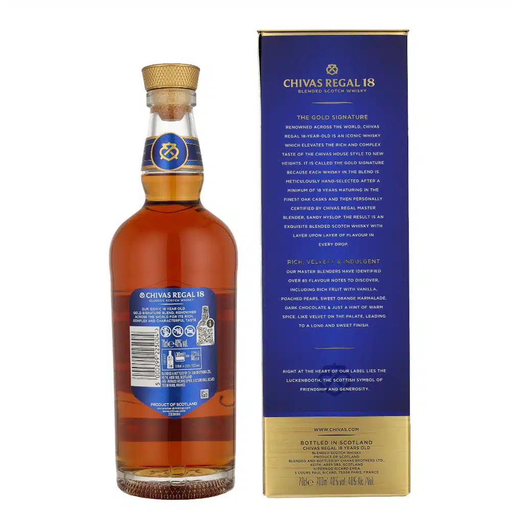 Chivas Regal 18 Years 70cl | Premium Blended Scotch Whisky