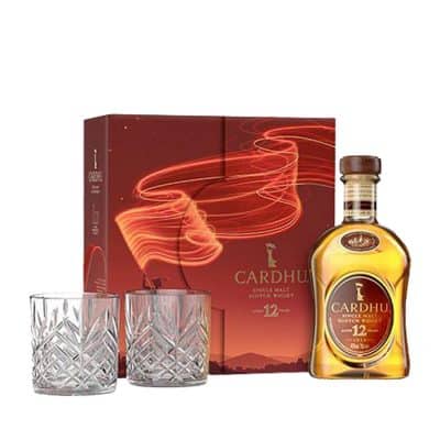 Cardhu 12 years giftset 2 glasses 70cl