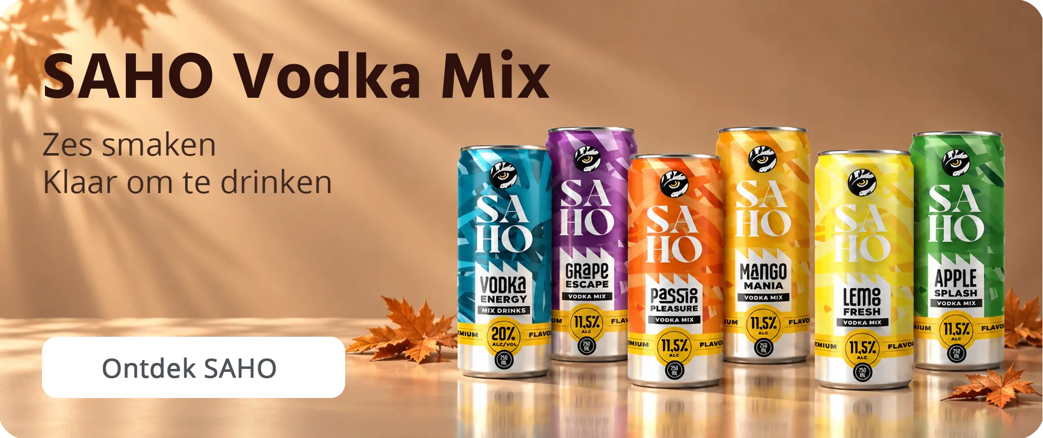 SAHO Vodka aanbieding
