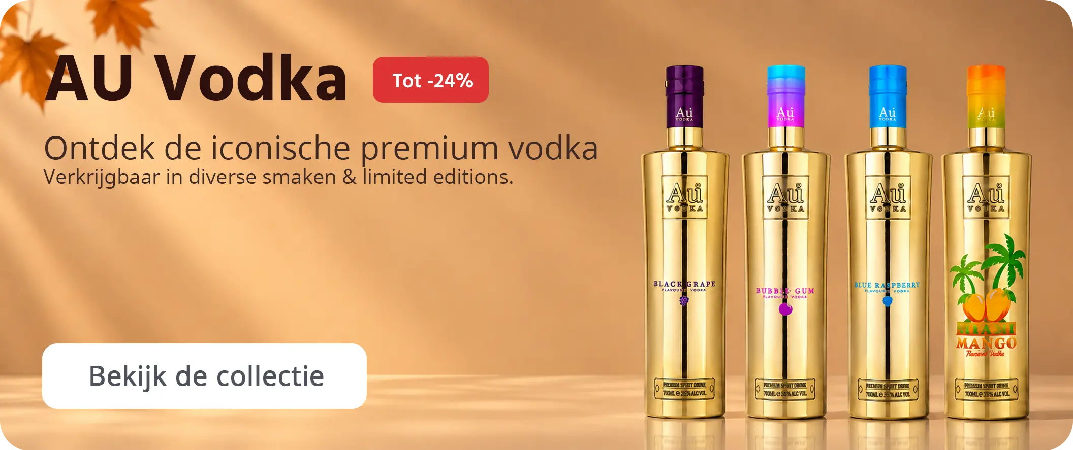 AU Vodka aanbieding