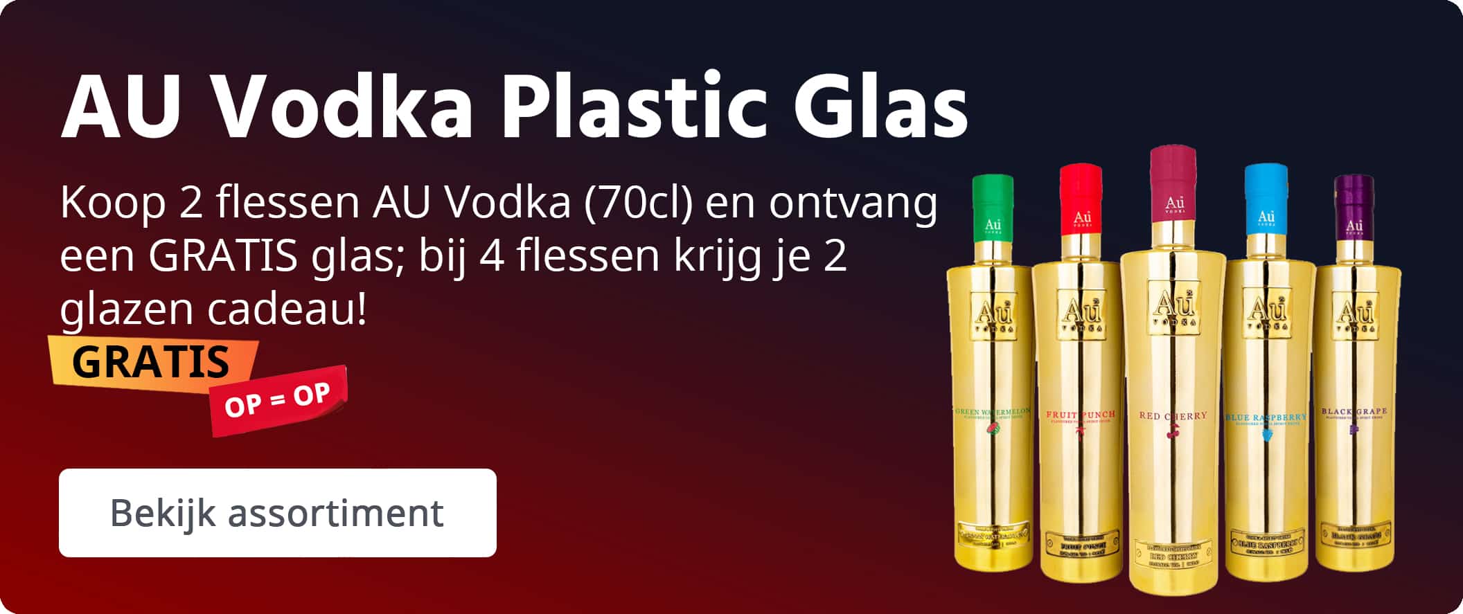 AU Vodka aanbieding