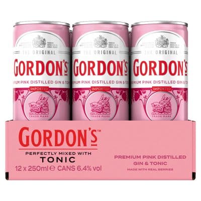 Gordons Pink Gin & Tonic 12x25cl