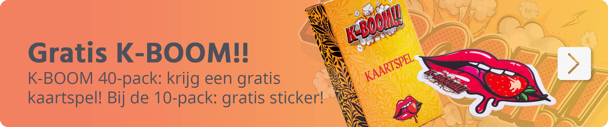 K-BOOM Gratis Kaartspel of Sticker