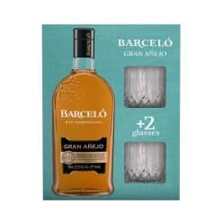 Ron Barcelo Gran Anejo + 2 Glazen 70cl