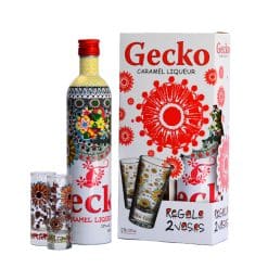 Gecko Caramel + 2 Glazen 70cl