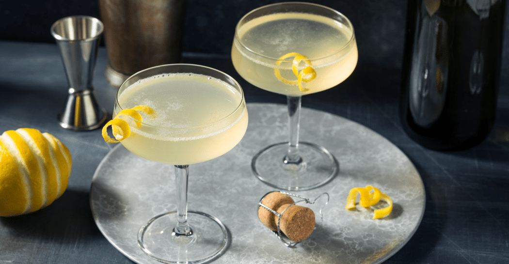 French 75 cocktail recept