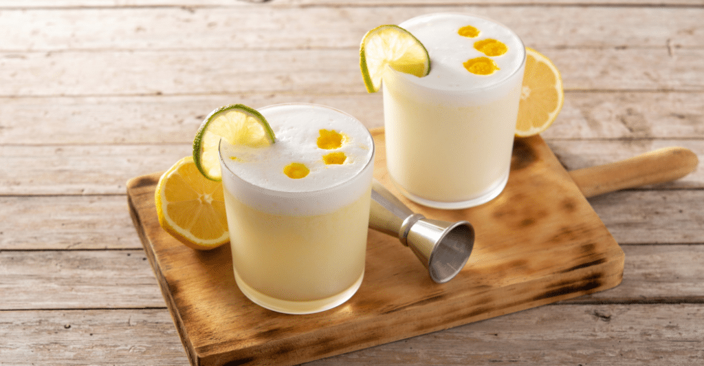 Amaretto Sour met eiwit