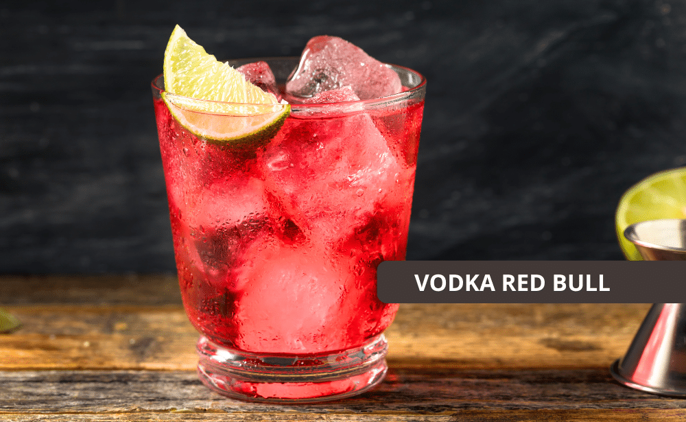 Rode Vodka Red Bull Cocktail