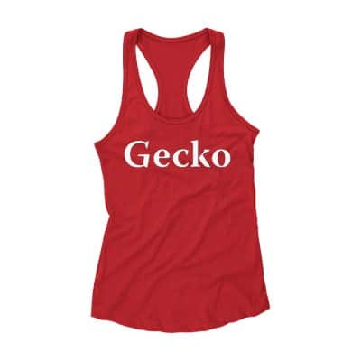 Gecko Haltertop Rood