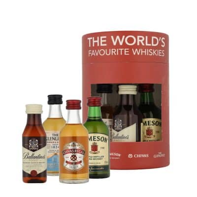 The World's Favourite Whiskies Miniature Giftset 4X5cl