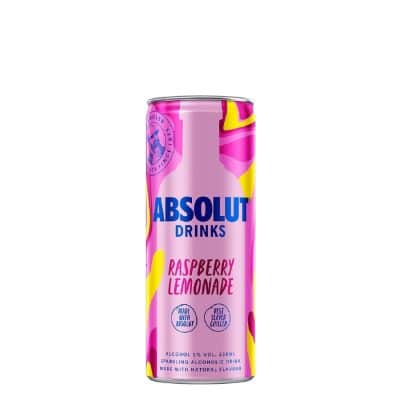 Absolut Raspberry Lemonade Blik Tray 12X25cl