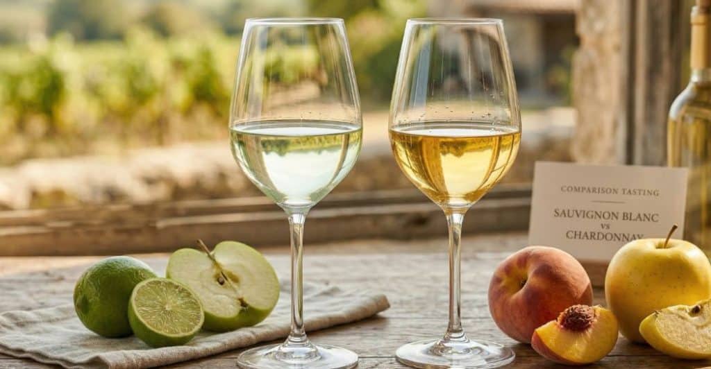 smaakverschil sauvignon blanc en chardonnay fruit aroma