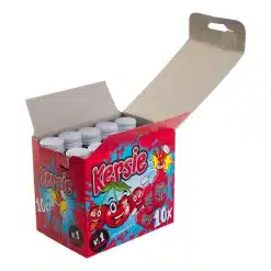 Opkickertje Kersie Shotjes Mini Pack 10x2cl zijkant shotjes