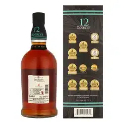 Doorly's 12 Years Barbados Rum 70cl achterkant fles