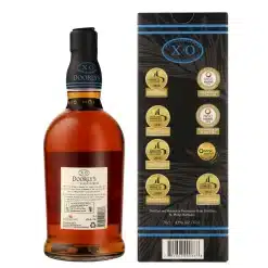 Doorly's XO Fine Old Barbados Rum 70cl achterkant fles