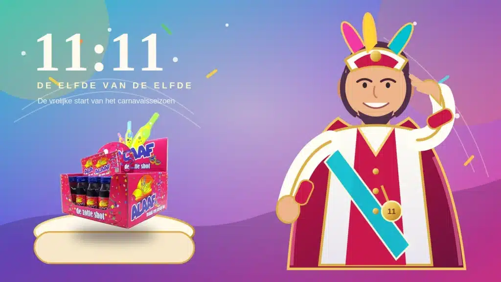 Alaaf en oranje carnavalshotjes voor de 11e van de 11e